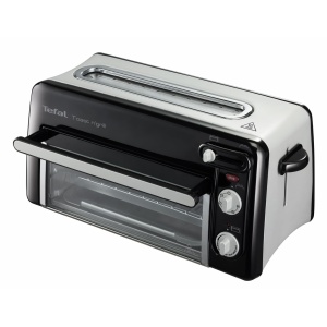Tefal Retro Toast n Grill TL6008 Toaster si Mini-Cuptor 2-in-1 1300W NegruAlu Mat