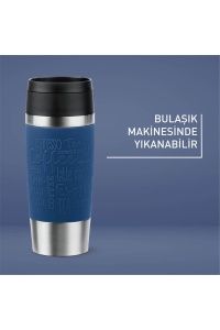 Tefal Travel Mug Classic Albastru Design Soft-Touch 100 Antiscurgere - Img 6