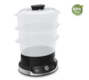 Tefal VC2048 Abur ultracompact | Sistem de depozitare stivuibil | Gatit sanatos | 3 atasamente fara BPA | Cronometru de 60 de minute | Completarea in timpul gatitului | Capacitate 9 L | Incl. insertie de orez | 800 W - Img 5