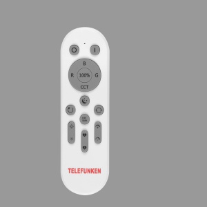 Telecomanda Telefunken RGBCCT, cu suport, baterii incluse, alba