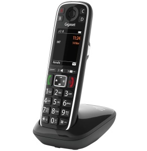 Telefon DECT Gigaset E720, negru, cu functie de anuntare a numelui si numarului