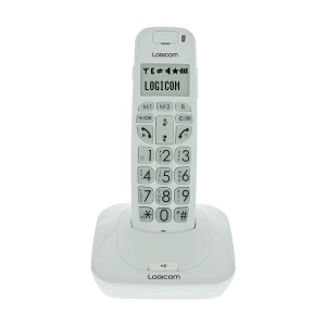 Telefon DECT Logicom Confort 150, alb, display mare, 300 m raza - Img 2