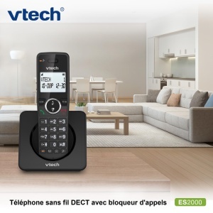 Telefon DECT VTech ES2000 cu Anrufblocker, 18 ore autonomie, ECO-Mod - Img 2