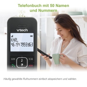 Telefon fara fir VTech LS1000 DECT ecran iluminat functie handsfree ECO Mode - Img 7
