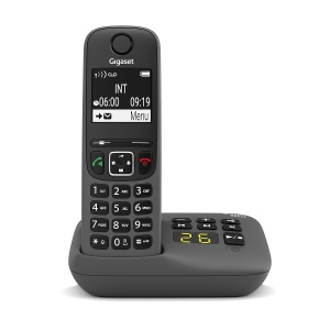 Telefon fix fara fir Gigaset A695A cu anunturi vocale, display mare, culoare gri - Img 3