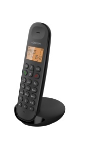 Telefon fix fara fir Logicom ILOA 150, 4 linii, autonomie 7h, negru