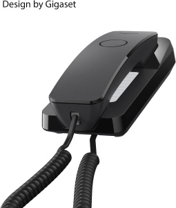 Telefon fix Gigaset Desk 200, negru, cu 10 curzwahl, montabil pe perete - Img 5