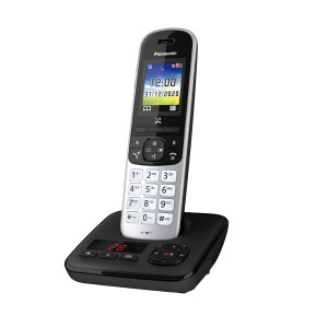 Telefon fix Panasonic KX-TGH720GS DECT cu ecran color si functie de baby monitor negru