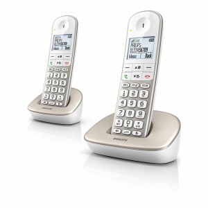 Telefon wireless Philips XL4902S34 Pack Duo Culoare Argintie