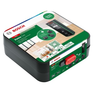Telemetru laser Bosch Zamo de generatia a 4-a cu 3 adaptoare (masurare simpla si precisa pana la 25 m, baterii reincarcabile prin USB-C, cu interfata adaptor, intr-o cutie) - Img 2