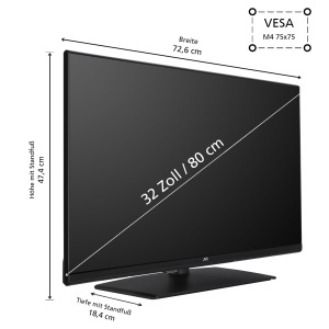 Televizor LED JVC LT-32VH4455, 32 inch, HD Ready, 80 cm - Img 2