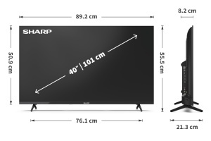 Televizor SHARP 40HA1305E 40 inch Full HD Design Frameless Negru - Img 8