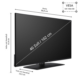 Televizor Smart JVC LT-40VF5355, 102 cm, Full HD, HDR, Triple Tuner - Img 3