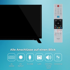 Televizor Smart LED Toshiba 24WV2F63DAZ, 24 inch, HD, HDR, Triple Tuner - Img 4