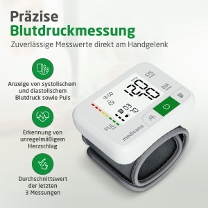 Tensiometru de incheietura Medisana BW 355 cu afisaj mare si memorie pentru 2 utilizatori - Img 2