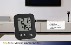 Termohigrometru digital TFA Dostmann Moxx 30502601 compact negru - Img 4