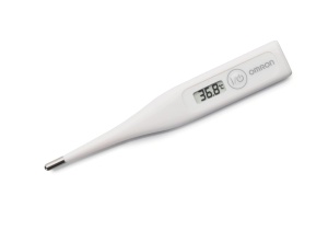 Termometru clinic digital OMRON Eco Temp Basic, rezistent la apa, pentru masurare precisa orala, rectala si axila, cu bip, baterie inlocuibila si varf rotunjit pentru masurare blanda - Img 1