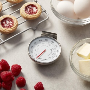 Termometru de cuptor KitchenAid, 40-320C, cu suport rotativ, din inox - Img 2