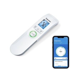 Termometru digital contactless Beurer FT 95, Bluetooth, cu 60 memorii