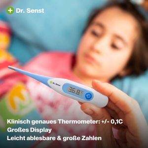 Termometru digital Dr. Senst cu alarma de febra, masurare rapida in 10 secunde - Img 2