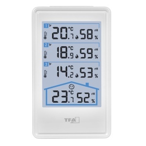 Termometru digital TFA Dostmann cu 3 senzori pentru interior si exterior - Img 6