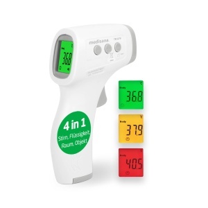 Termometru Infrarosu Medisana TM A79, Digital, Contactless, cu Alarma Fibrilanta