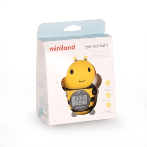 Termometru pentru baie Miniland Wasserthermometer, cu functie de timer, design alb - Img 6