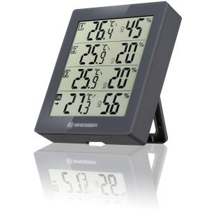 Termometru si Higrometru BRESSER Quadro - 4 senzori, masurare umiditate si temperatura - Img 3