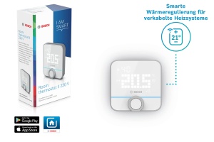 Termostat de camera Bosch Smart Home II pentru sisteme de incalzire cu fir, 230 V, compatibil cu Google Assistant si Alexa - Img 6