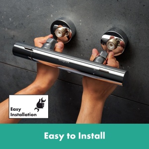 Termostat de dus hansgrohe Ecostat Fine, crom, cu control ergonomic al temperaturii - Img 2
