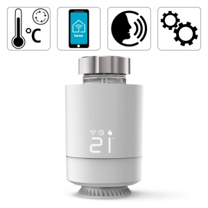 Termostat inteligent Hama Smart Home control prin aplicatie alb compatibil Alexa si Google Home - Img 2