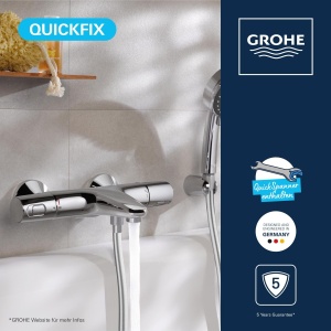 Termostat pentru cada GROHE Precision Trend, crom, cu maner ergonomic si tehnologie de economisire a apei - Img 3