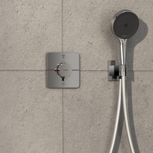 Termostat Submontat hansgrohe ShowerSelect Comfort Q, 2 Functii, Crom - Img 9