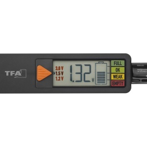 Tester de baterie TFA Dostmann Tester de baterie BaterieVerificare interval de masurare (tester de baterie) 1,2 V, 1,5 V, 3 V, 9 V Baterie, Baterie - Img 6