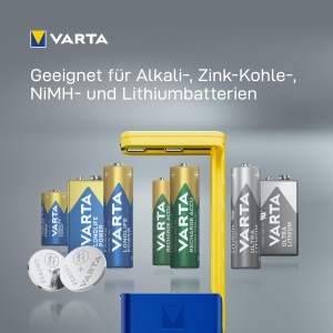 Tester de baterii VARTA LCD pentru AAAAACD9V si Knopfzellen, cu 2x LR44 - Img 3