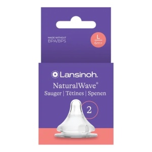 Tetina Lansinoh NaturalWave Gr L 100 silicon flux rapid set 2 buc