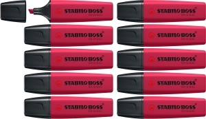 Textmarker STABILO BOSS ORIGINAL NatureCOLORS Wildflower, 4 culori, tehnologie anti-uscare
