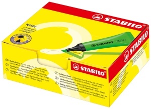 Textmarker STABILO NEON, design minimalist, 5 culori, 2-5 mm - Img 9
