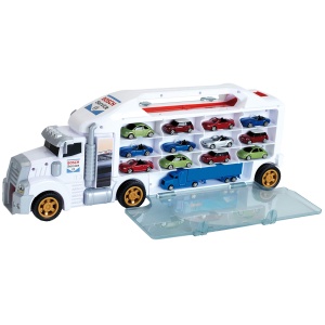 Theo Klein 2837 Bosch Car Service Collective Box Truck cu rampa de plecare integrata | 26 compartimente de depozitare | Rampa cool pentru curse | Dimensiuni: 62,9 cm x 12 cm x 23,6 cm | Jucarii pentru copii de la 3 ani - Img 4