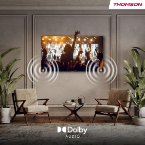 Thomson 40" (100 cm) FHD Smart TV, Wi-Fi, Control vocal, HDR10, Dolby Audio, Tuner triplu (cablu/satelit/antena), HDMI, USB, Netflix, YouTube, Prime Video, Disney+ - 40FT2S35 - Img 9