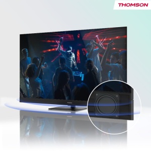 Thomson 55 Zoll (139cm) QLED Plus Google Smart TV, Wi-Fi, Dolby Audio, Bluetooth 5.1, Triple-Tuner (Kabel/Satellit/Antenne), HDMI, CI+, Panou A+ - 55QG6C14 - Img 7