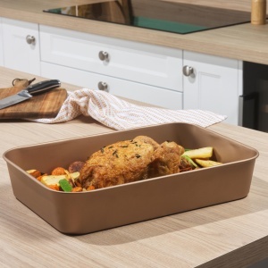 Tigaie adanca Russell Hobbs Opulence, 40 cm, antiaderenta, PFOA-free, aurie - Img 4