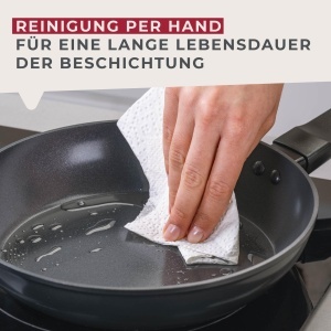 Tigaie antiaderenta FACKELMANN Liteline 24 cm, PFAS-free, ergonomica - Img 7