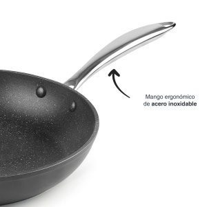 Tigaie antiaderenta Lacor 27026 aluminiu turnat 26 cm negru - Img 5