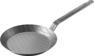 Tigaie din fier Zwilling Forge O28cm robusta pentru grill si prajire argintiu - Img 1