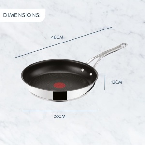 Tigaie din inox Jamie Oliver E3060435, 24 cm, antiaderenta, pentru toate tipurile de plite - Img 5