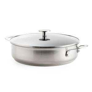 Tigaie din inox KitchenAid 28cm, 4.3l, antiaderenta, argintie