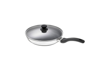 Tigaie din inox Rohe Germany Tavola 24 cm cu capac, antiaderenta