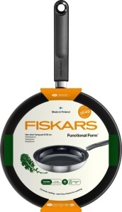 Tigaie Fiskars 26 cm, din otel inoxidabil, ceramica, argintieneagra - Img 6