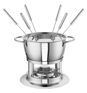 Tigaie fondu Rohe Fiona 2.20L, inox 18cm, argintie